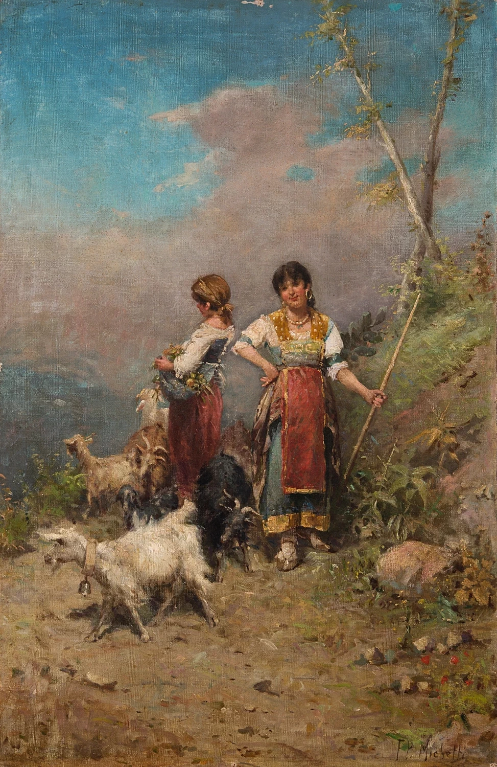 Francesco Paolo Michetti - 125, Pastorelle abruzzesi
